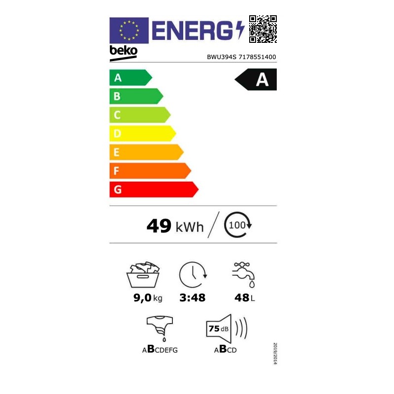 Lavatrice Beyond 9kg 1400giri vapore classe A - immagine 3