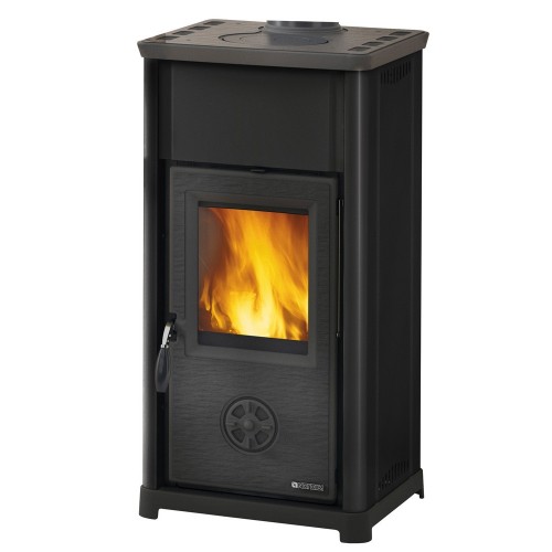 Stufa a Legna Nordica 6kw Antracite Ghisa