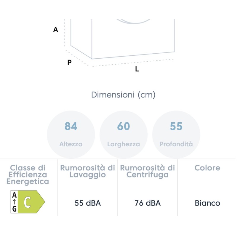 Lavatrice a Vapore 8 kg Beko - immagine 5